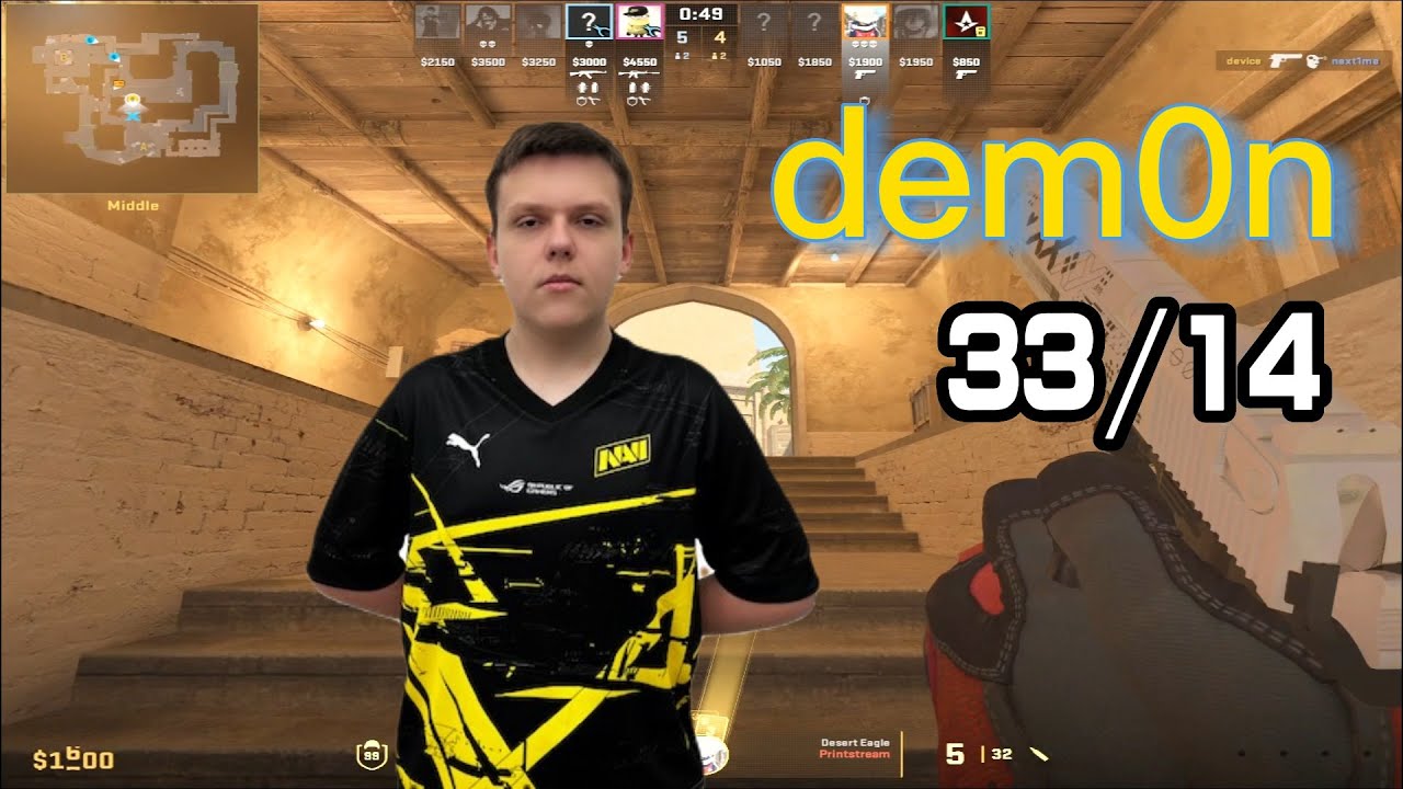 dem0n MIRAGE POV（33/14）ACE ￨4 Triple Kills￨(CS2 MIRAGE POV) Jan 11, 2024
