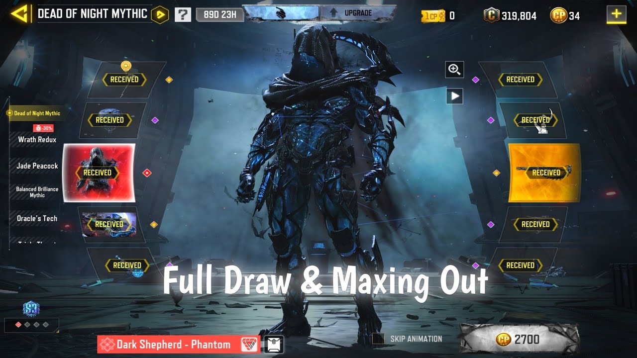*Mythic* Dark Shepherd Full Draw | Maxing Out | Legendary AS-VAL Shadow Marksman | COD Mobile