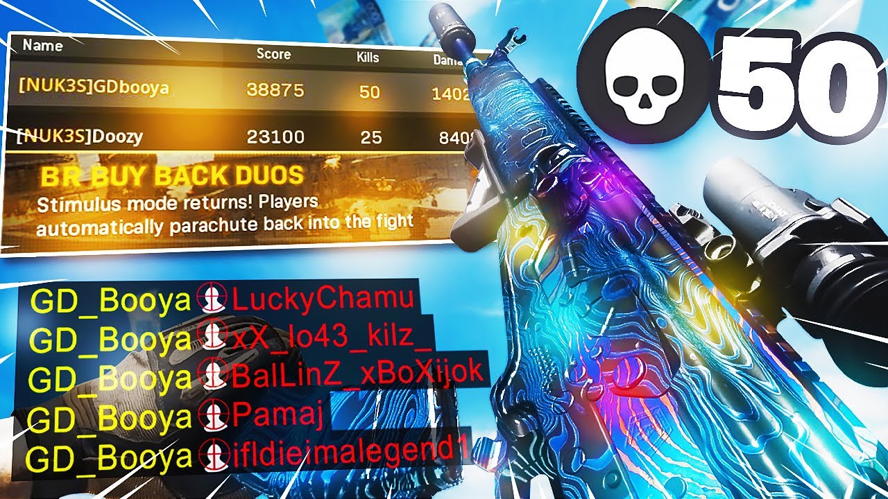 50 KILLS in WARZONE with the BEST GUN in the GAME!