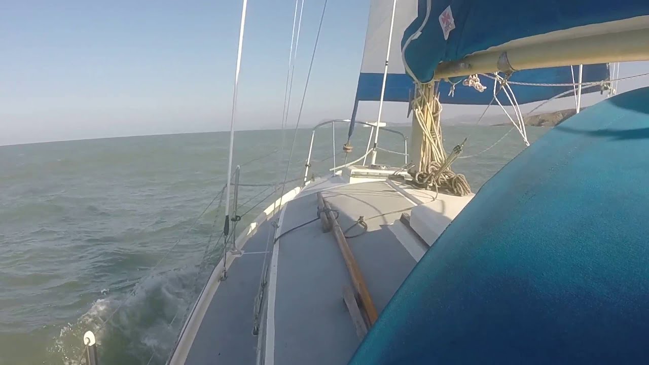 Sailing from Neyland to Cardigan, Wales. Westerly Centaur