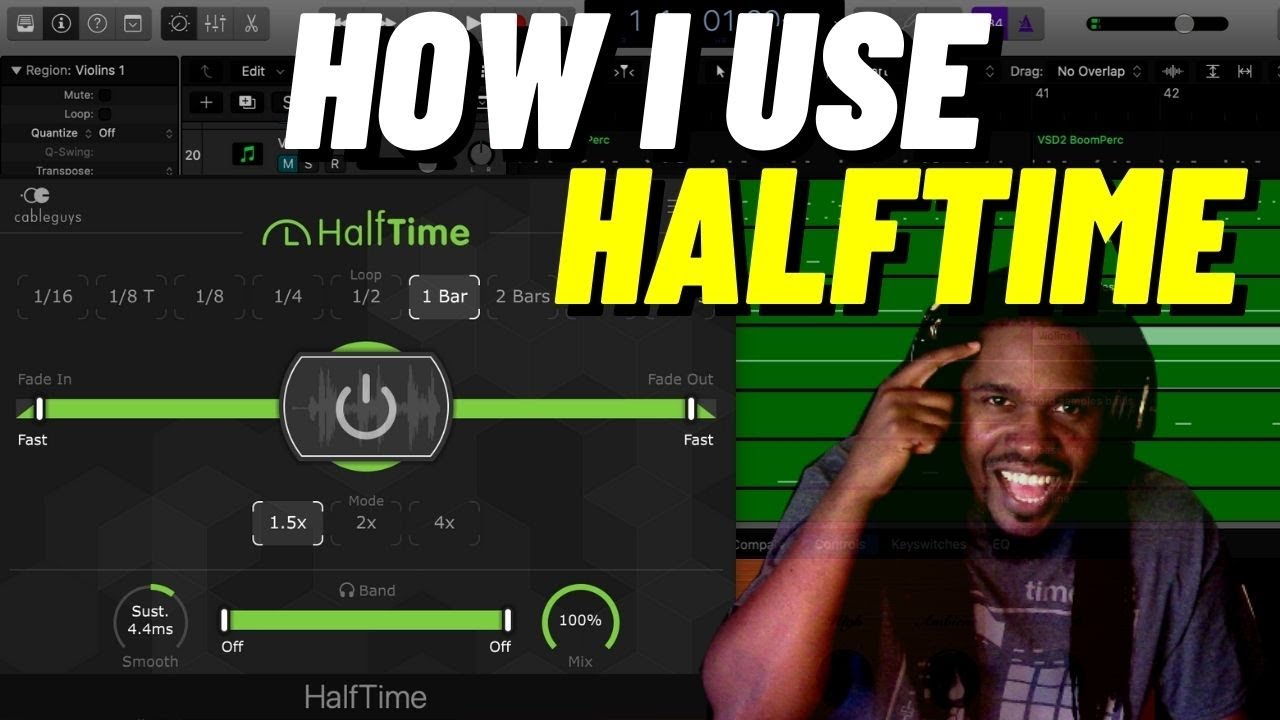 How to Use HalfTime by Cableguys | Logic Pro X