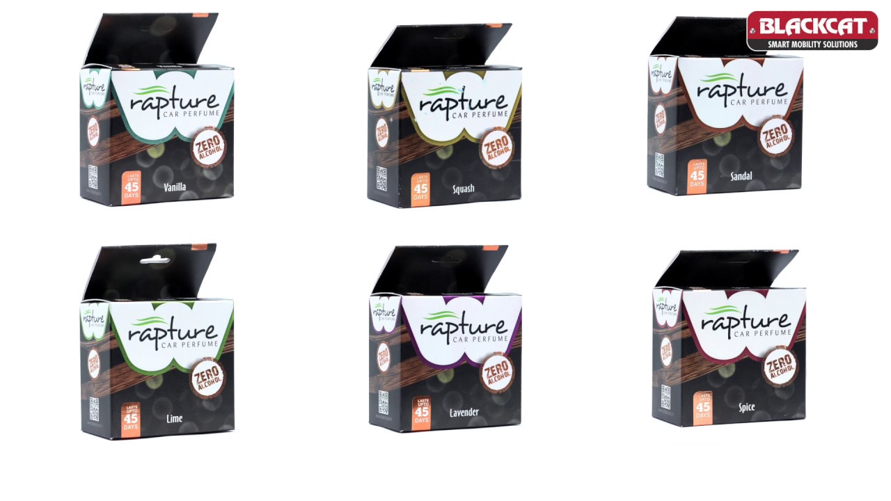 Rapture W Car Perfume Air Freshener (45 days' life) from Blackcat- Launch Video