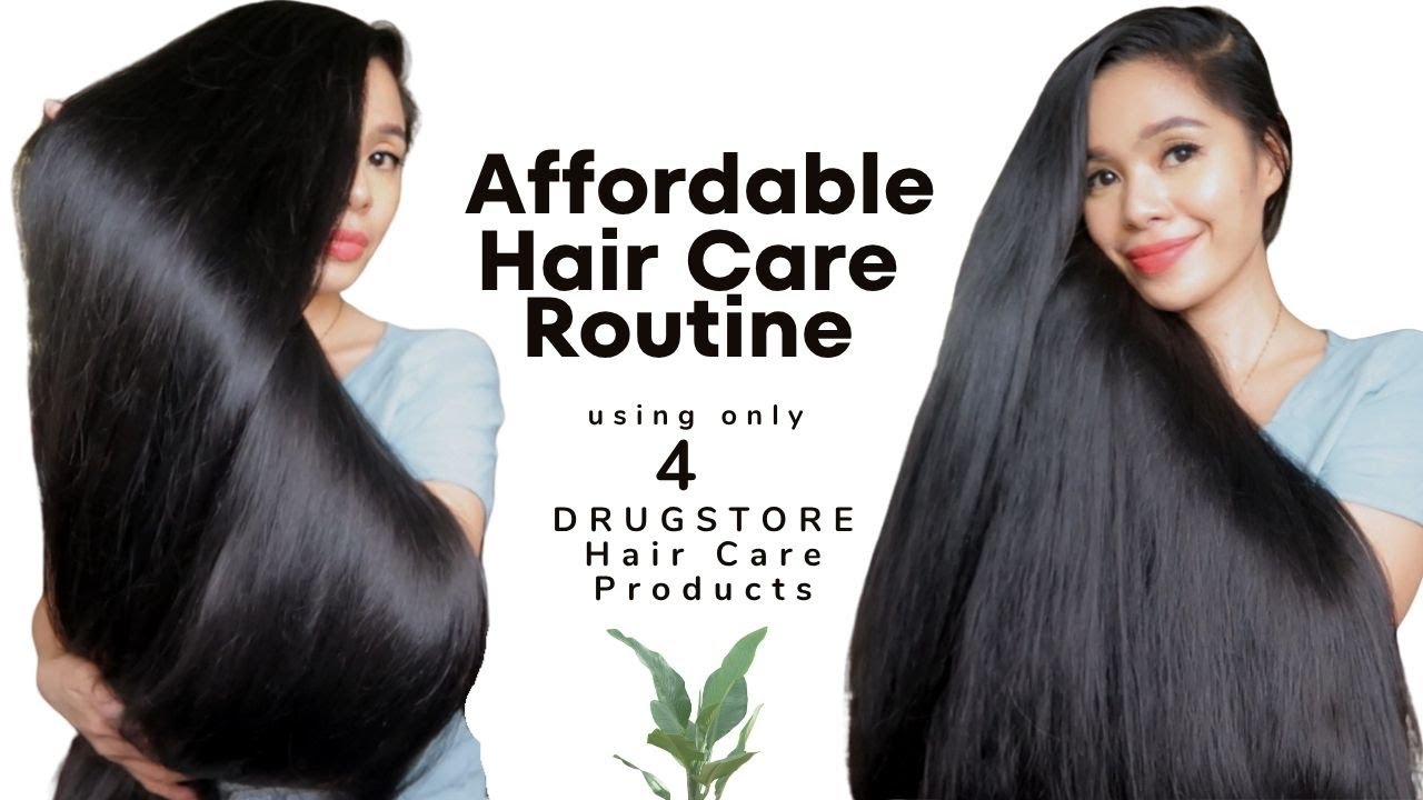Мой ленивый уход за волосами для здоровых волос с использованием всего 4 аптечных средств по уход...