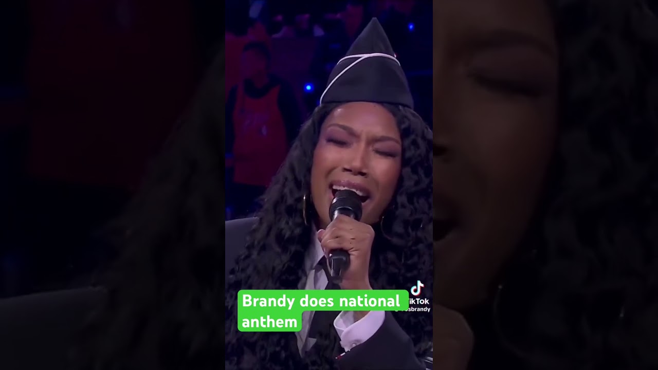 Brandy performs national anthem #music #nationalanthem #brandy