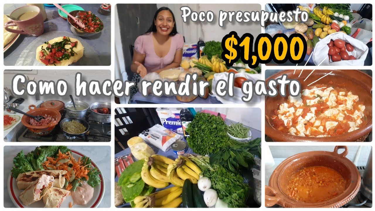 COMO HACER RENDIR EL GASTO | ORGANIZACION | MENÚ SEMANAL ECONÓMICO