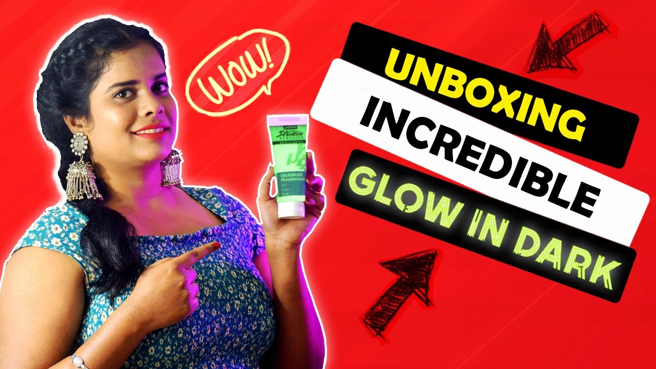 This GLOWING PAINT will blow your mind....| Pebeo Phosphorescent | Review  Glow Paint