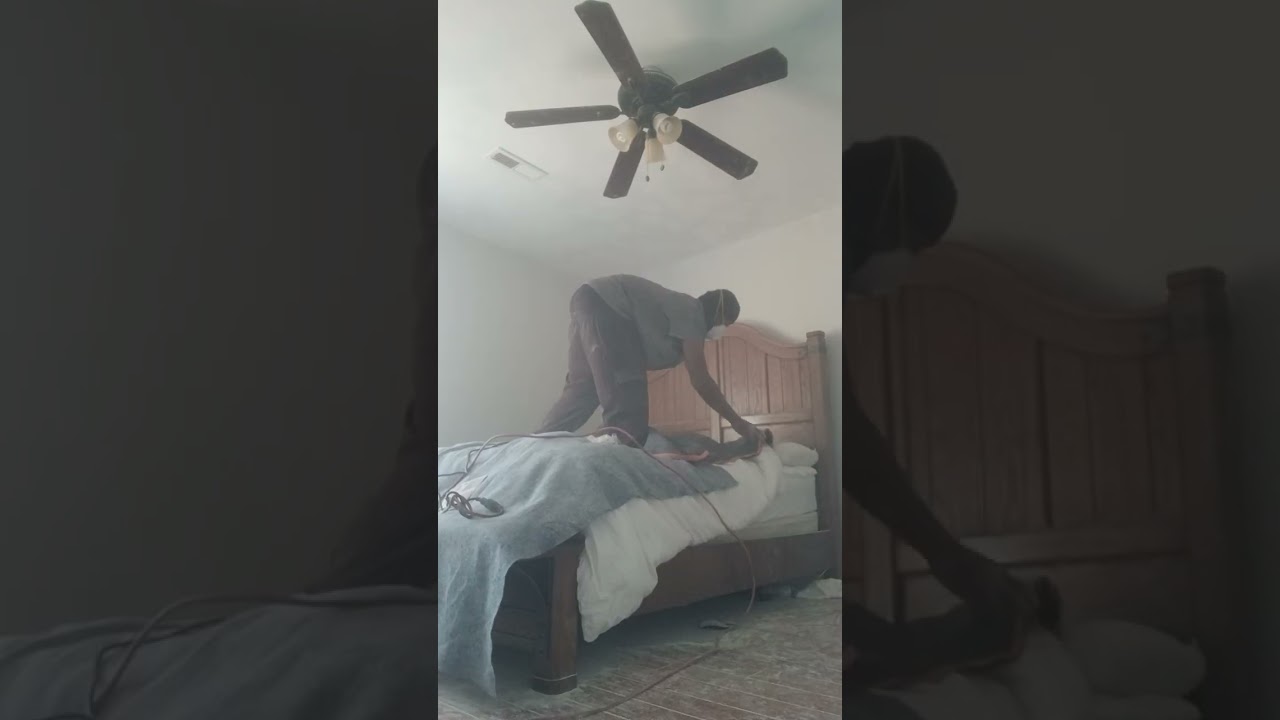 Taking popcorn off the ceiling 