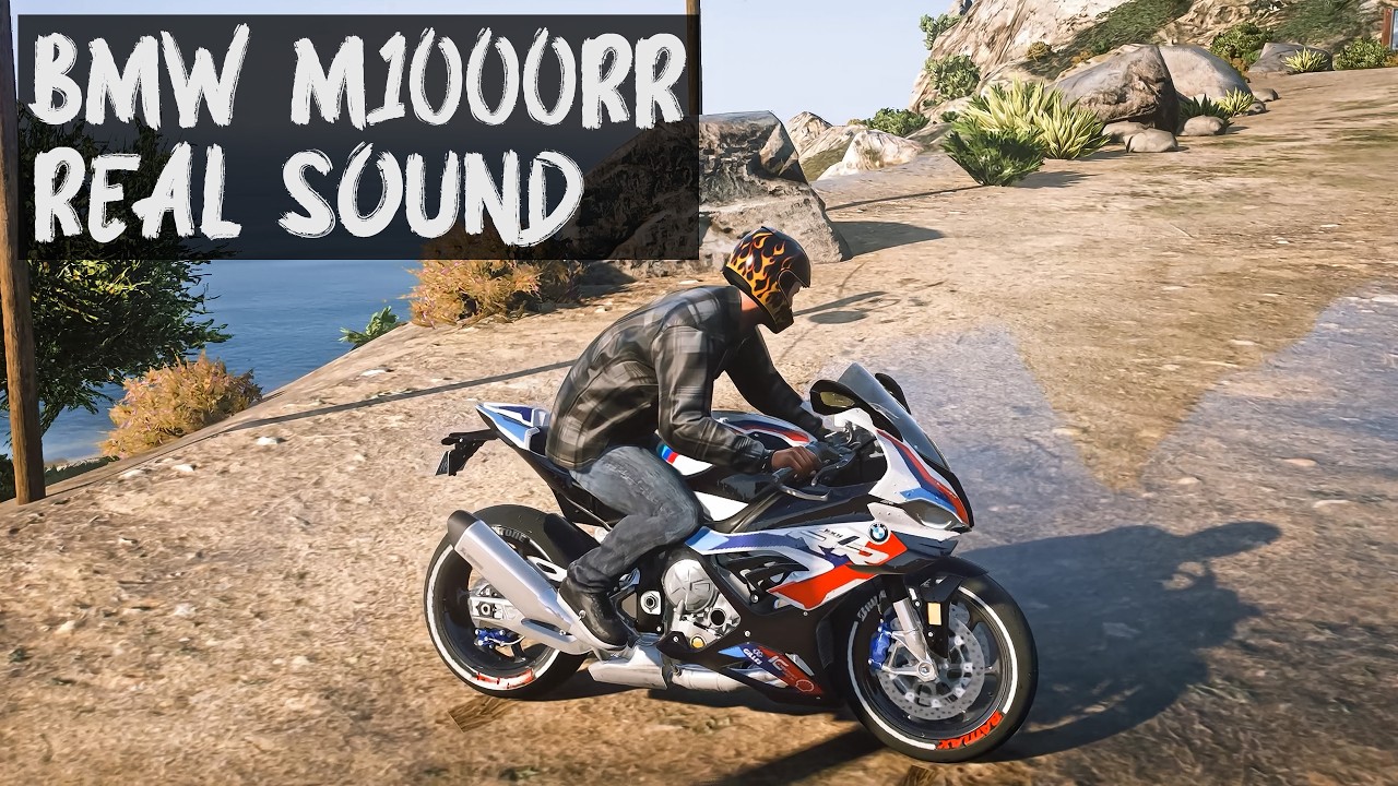 GTA V BMW M1000RR [Add-On] + Realistic Engine Sound Mod [QuantV] 4K