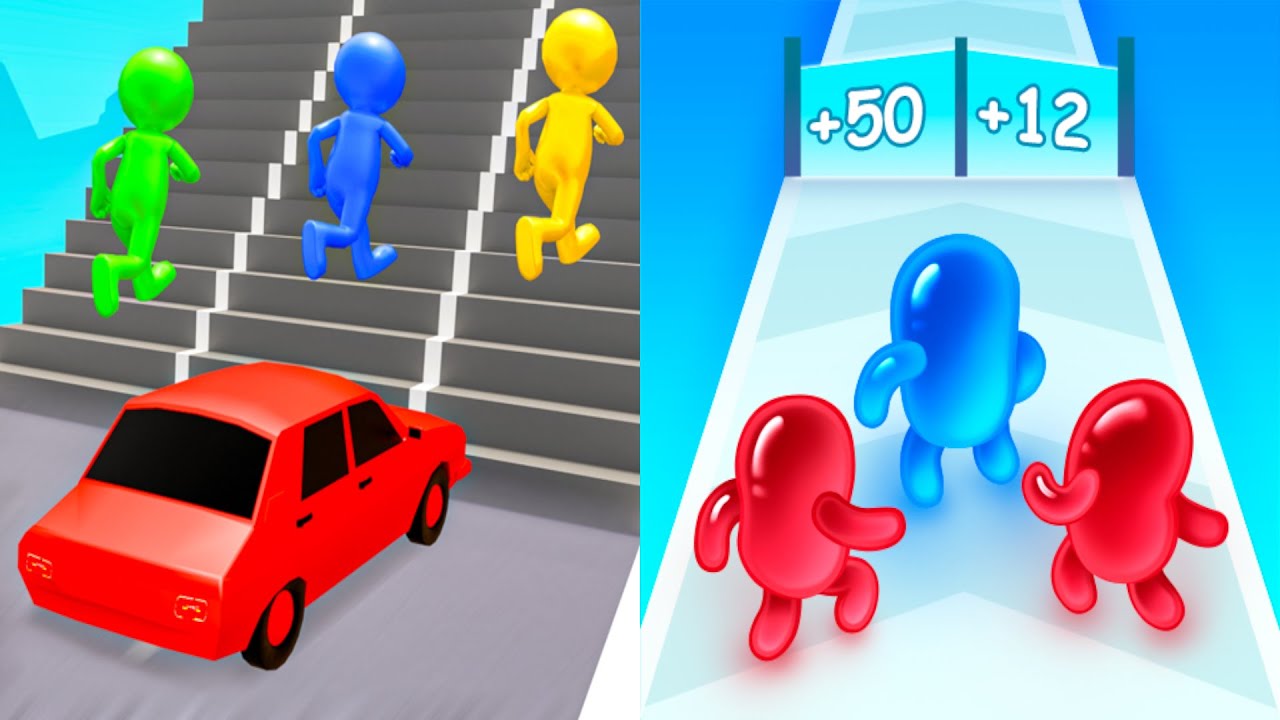 Satisfying Mobile Games ALL LEVELS Viral Tiktok Games Join Blob Clash 3D VS Shape Shifting