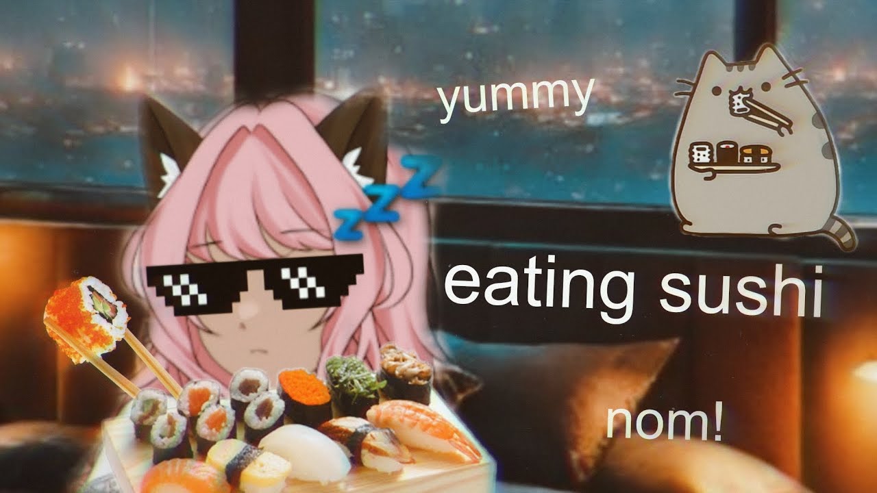 Eating sushi (mouth sounds & soft talking) 😋 