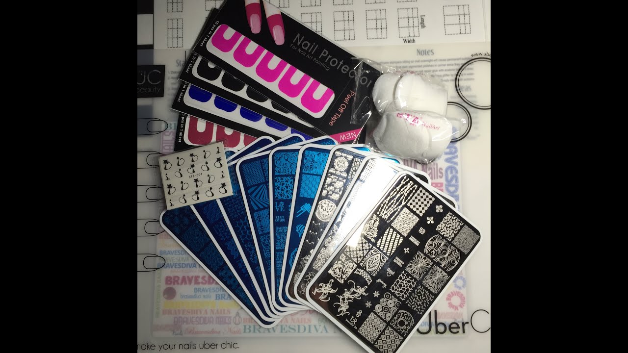 Aliexpress Nail Art Haul – UberChic Beauty Plate Dupes + Water Decals + Latex-Free Nail Protectors