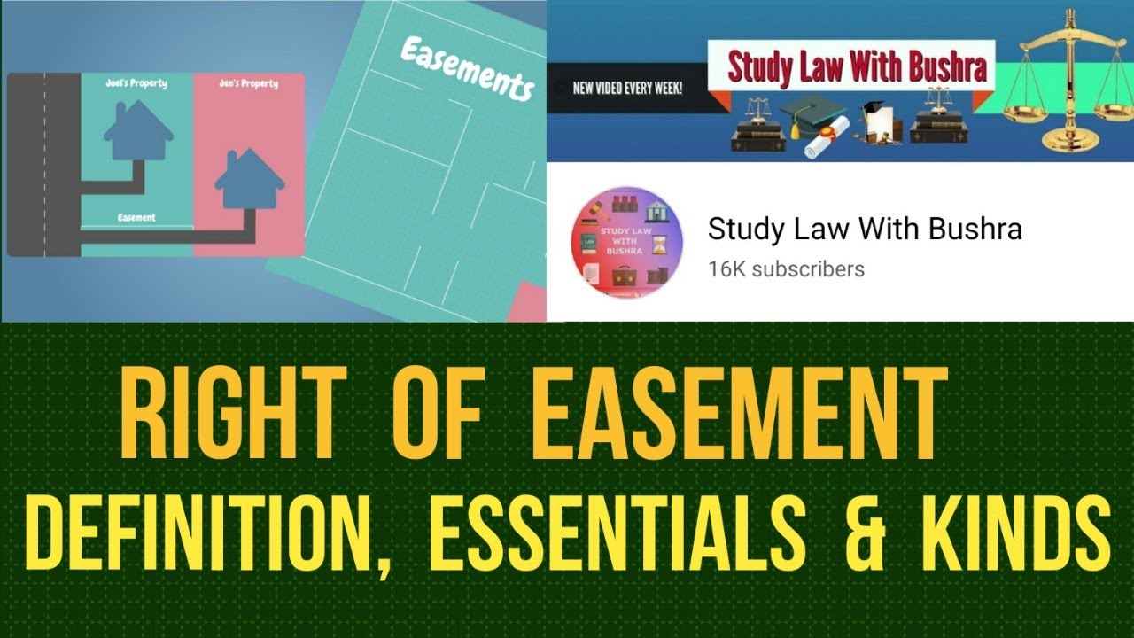 Right of Easement I Definition, Essentials & Kinds