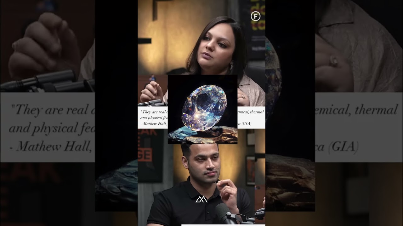 LAB Diamond Vs REAL Diamond 💎😱 #dimond