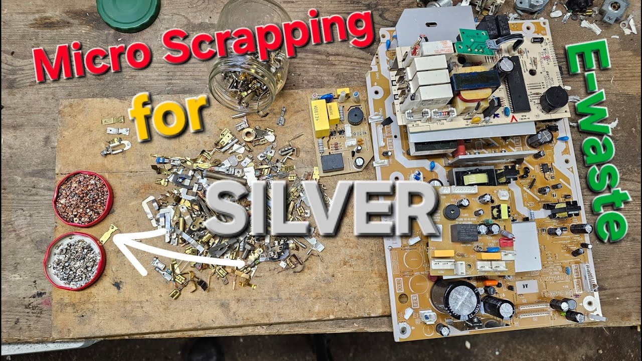 Micro scrapping for silver - E-waste - Urban silver mining