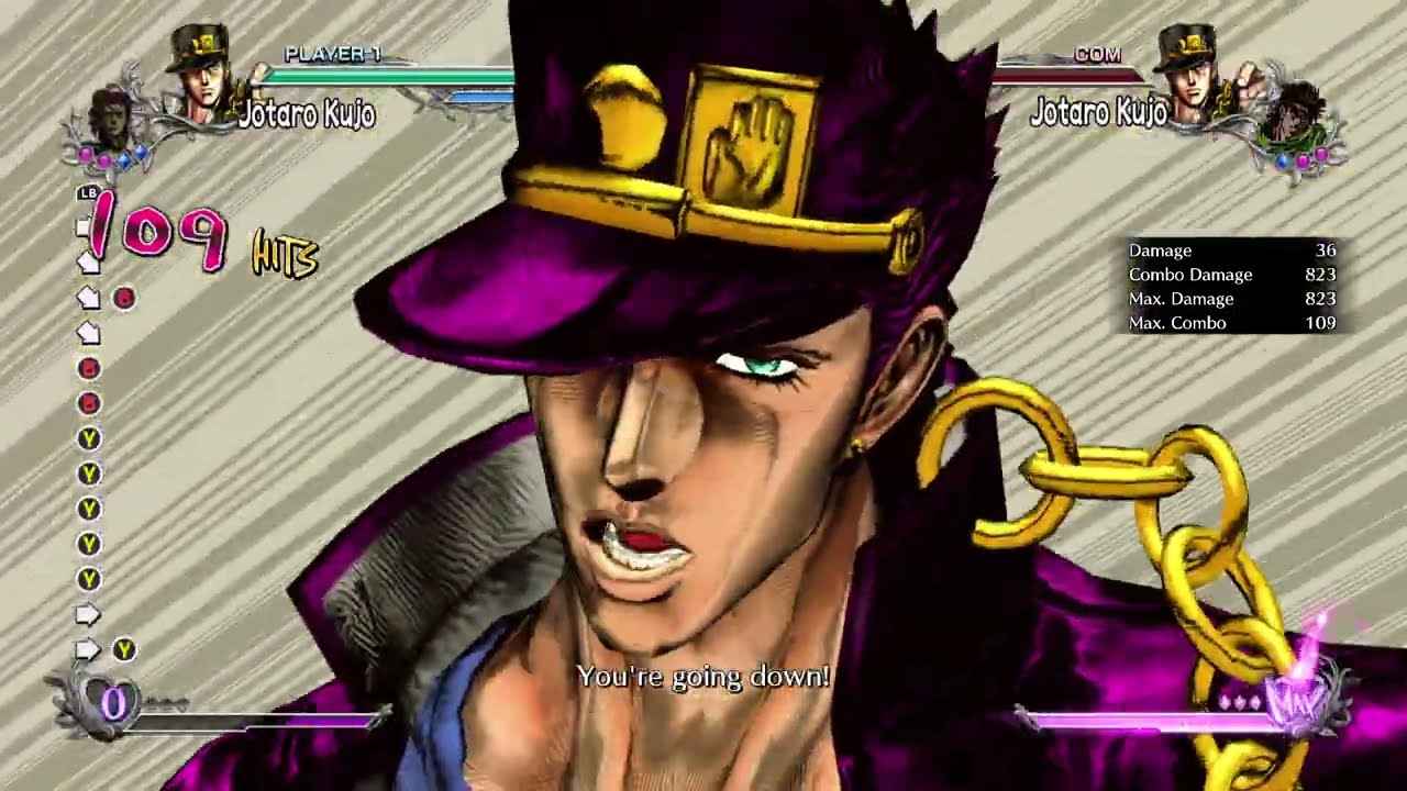 [JoJo ASBR] Jotaro 3 | 63214H | 1003 DMG | 3 bars | Against The Wall | w/Kakyoin