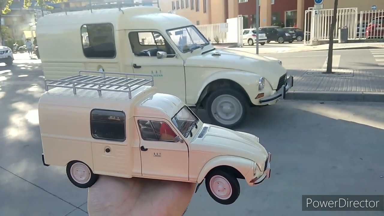 Citroen Dyane 6 400 (Acadiane) a escala 1:18, de Solido.