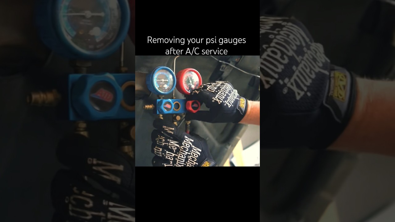 The right way to remove your A/C pressure gauge after service