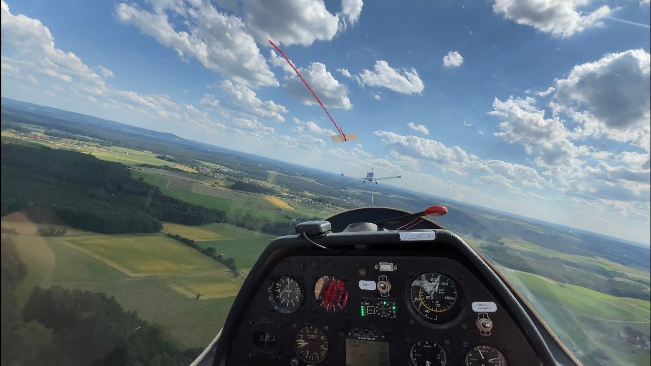 F-Schlepp auf 400 Meter und Landung in der ASK-21