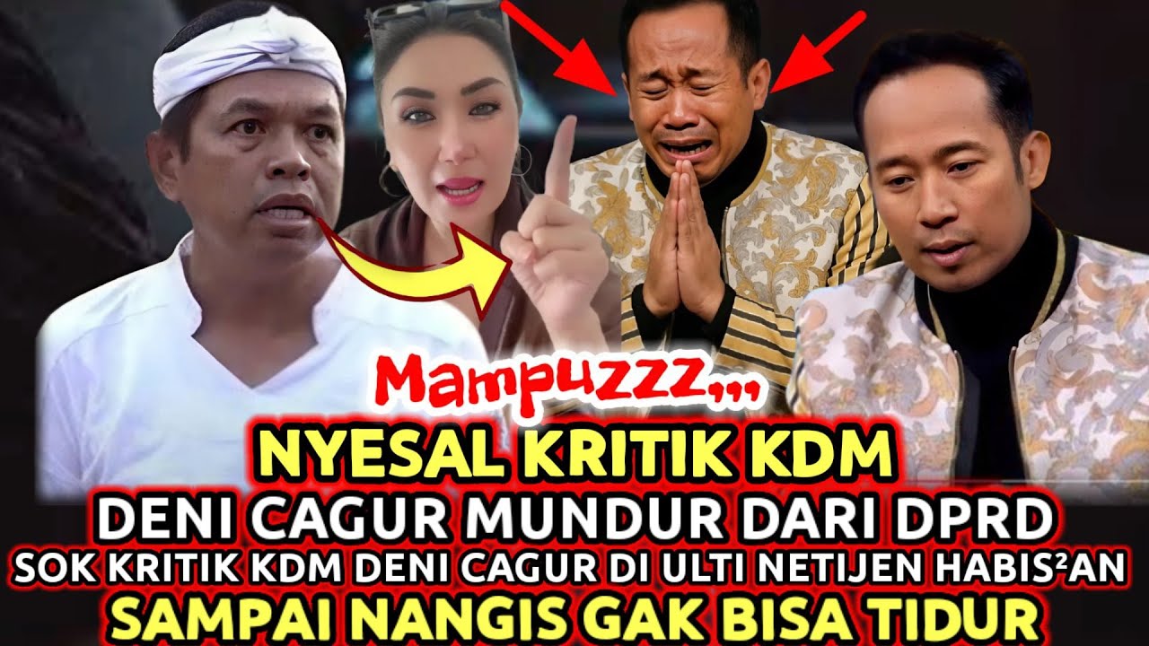 MAMPUZZ😡DENI CAGUR DI ULTI RAKYAT SE JABAR SAMPAI NANGIS GAK BISA TIDUR⁉️Mending Lu Ngelawak Aja