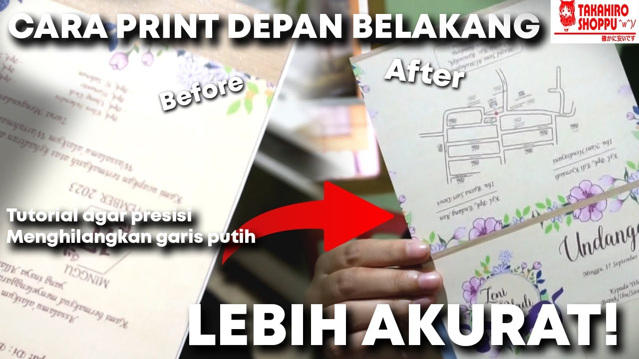 CARA PRINT PRESISI DEPAN BELAKANG❗❗❗