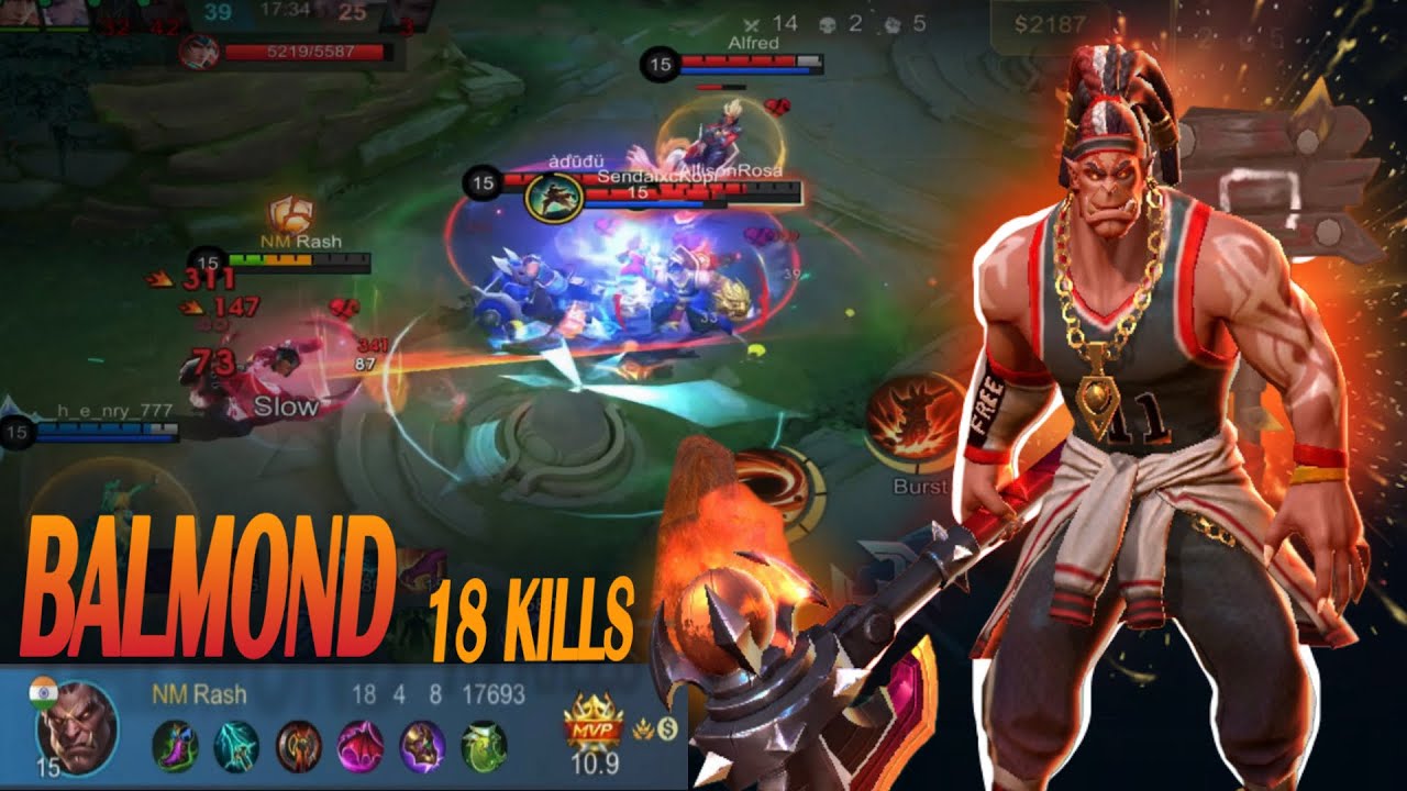 BALMOND  PRO BUILD 2025 | 18 KILLS | MVP WITH  10.9 POINTS | MLBB | 