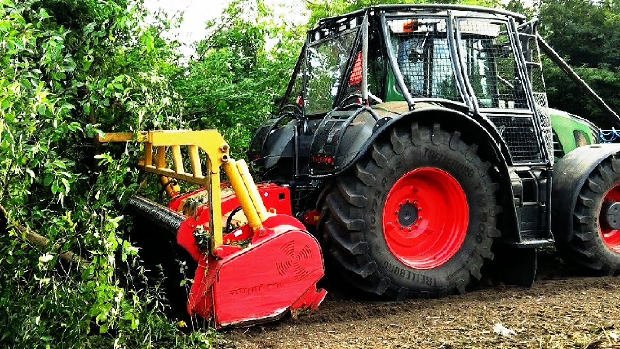 BAUMFÄLLUNG - FENDT 939 VARIO &  FORSTMULCHER  SEPPI M MAXIFORST