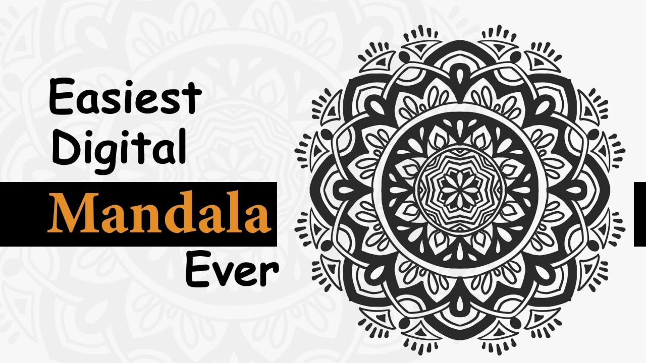 Digital Mandala,The Silent Centre| নিস্তব্ধ কেন্দ্র। #drawing #art #artist #mandala #digitalart  