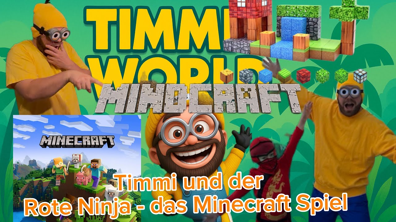 Timmi und der rote Ninja - das MINECRAFT Spiel Kindervideo ab 3 Jahren 