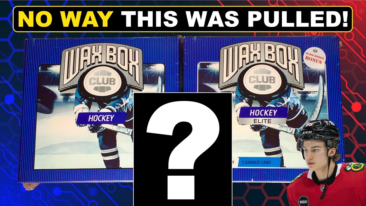 I CAN’T BELIEVE THIS HUGE PULL! ELITE Wax Box Club Hockey Card Box + Standard - February 2024
