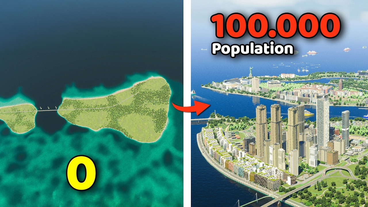 I Built a City From 0 to 100,000 Population in Cities Skylines 2