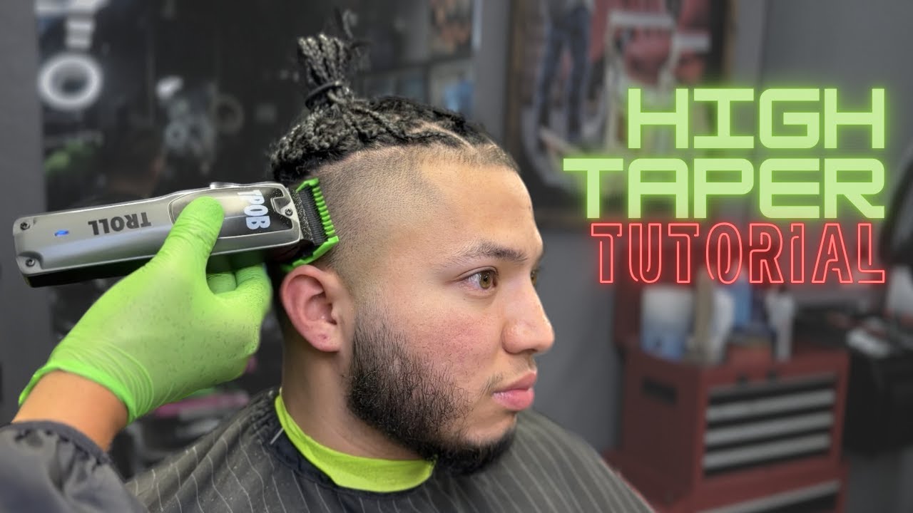 HOW TO CUT UNDER BRAIDS | BARBER TUTORIAL