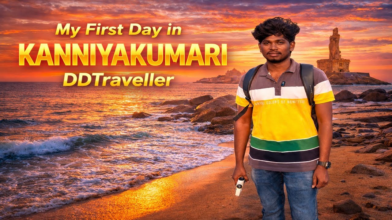 My First Day in Kanniyakumari 🌅 | Sunset | view point | DDTraveller Travel Vlog