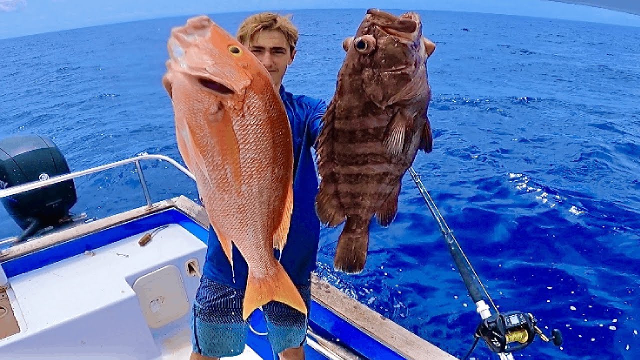 Pêche au VIVANEAU et MEROU à 300 mètre de Fond