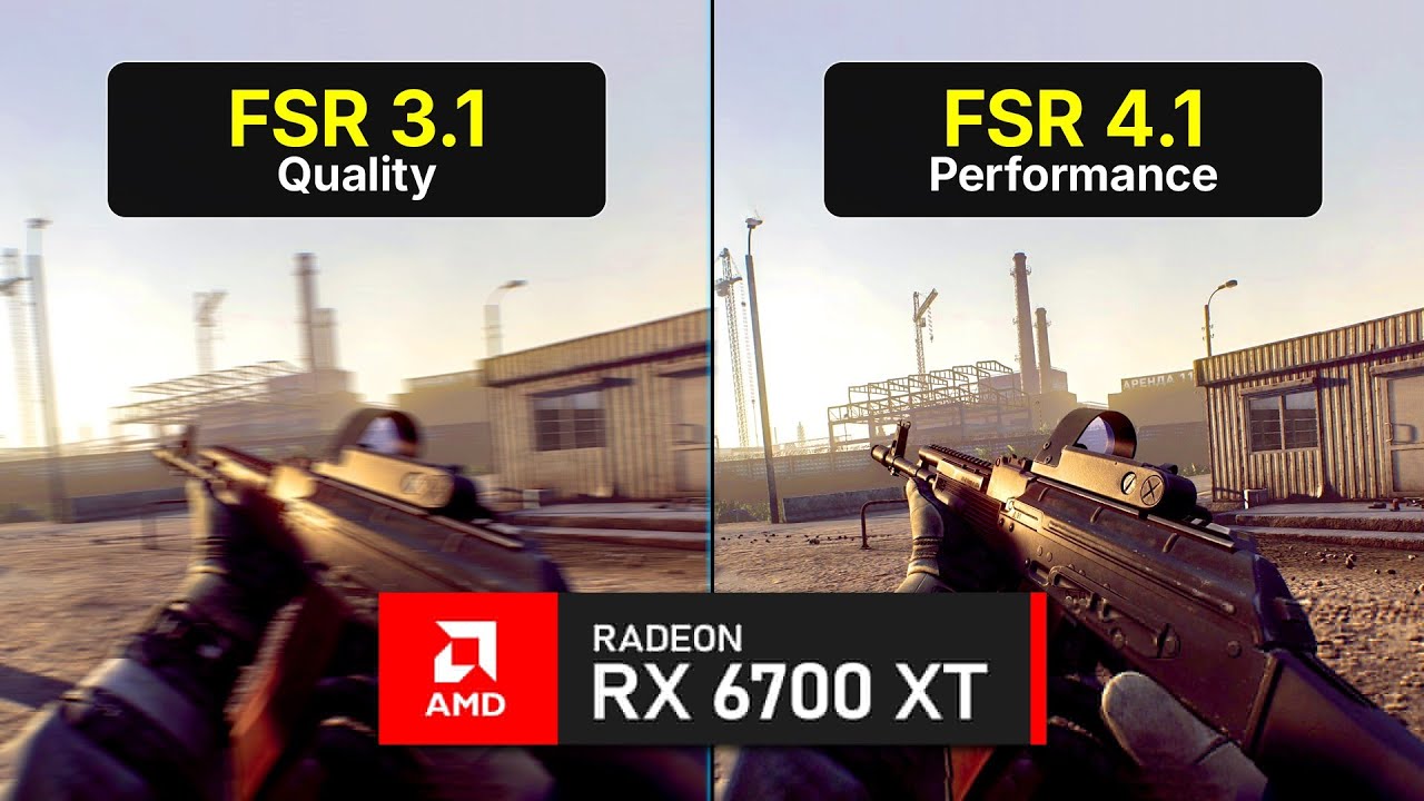 FSR 3.1 vs FSR 4.1 on RX 6700 XT 🔥