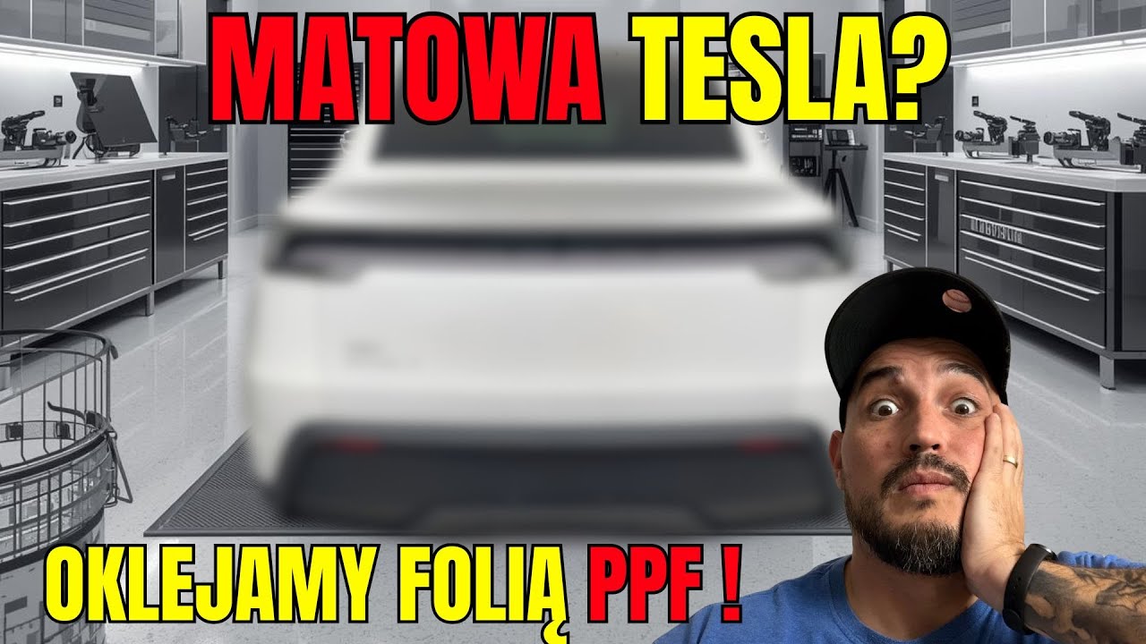 Moja TESLA MODEL Y JUNIPER przeszła METAMORFOZĘ! 😱 Matowa folia robi robotę!