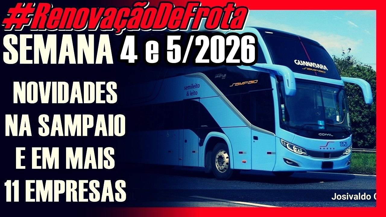 #RenovaçãoDeFrota | SEMANA 4 e 5/2026