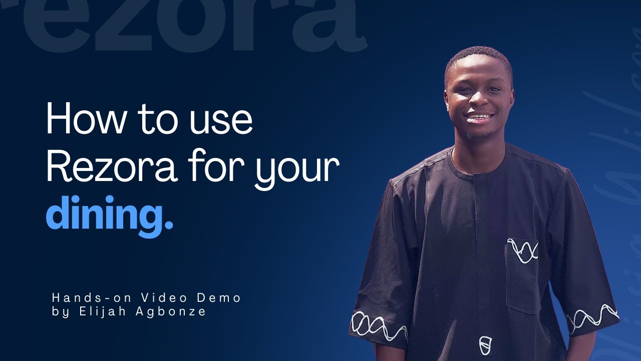 Demo Video for Dinings (Restaurants, Lounges) on Rezora