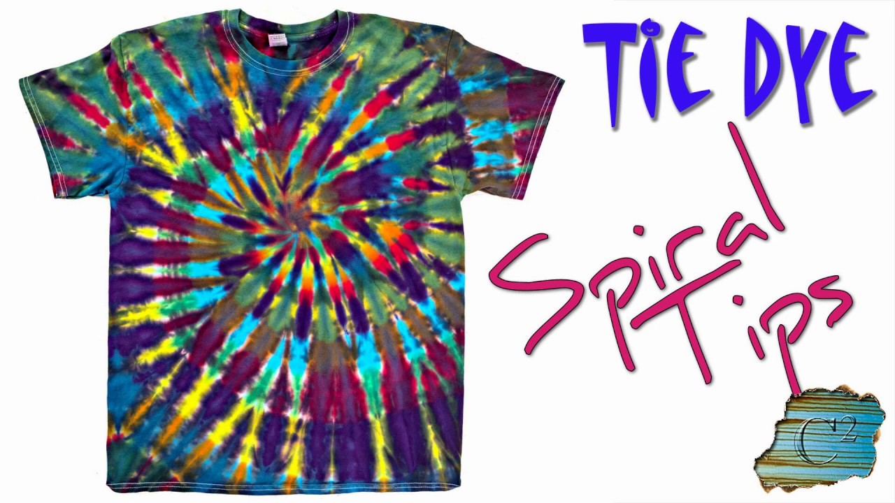 Tie Dye: спиральные наконечники [жидкий краситель]