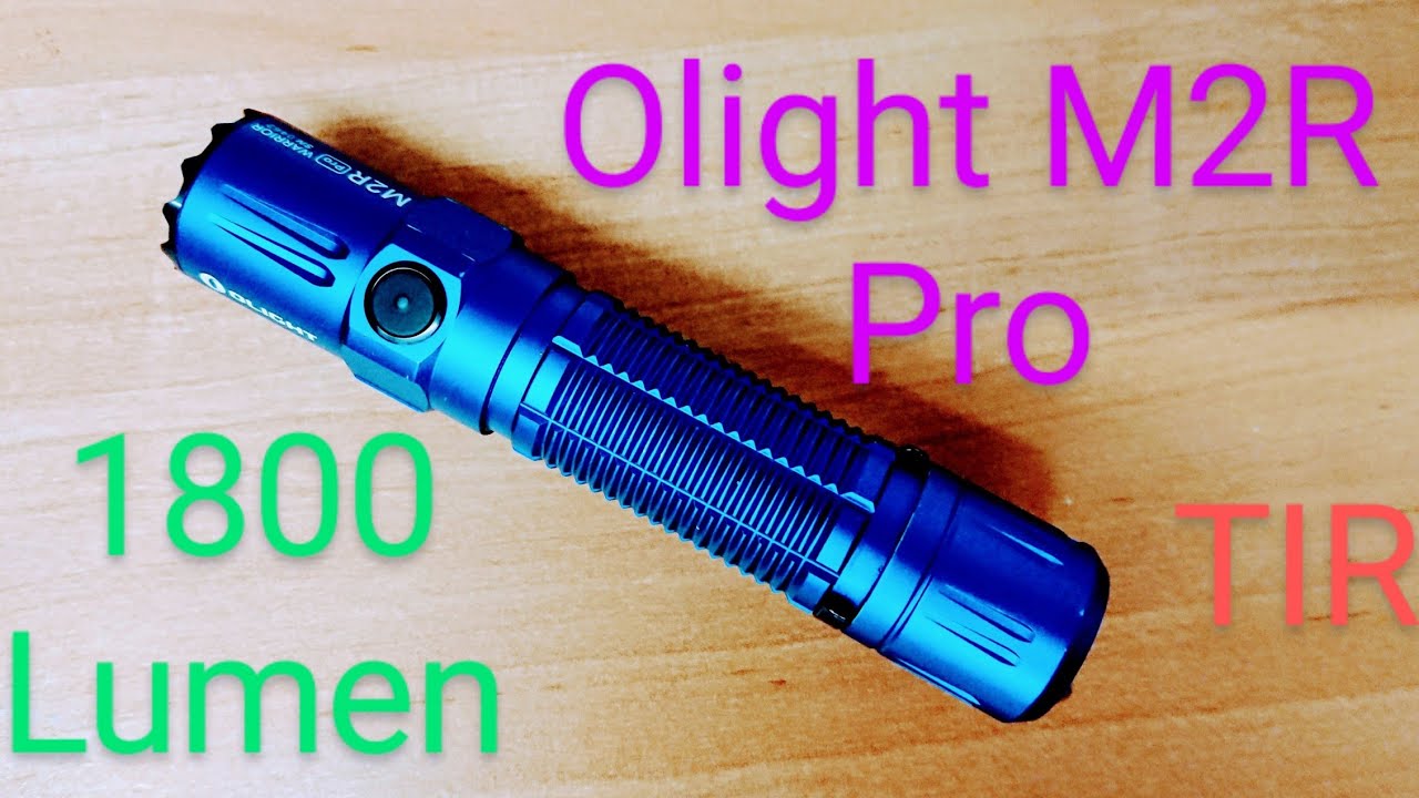 Olight M2R Pro Warrior LED Taschenlampe Test Vorstellung Review 1800 Lumen 300 Meter Top👍