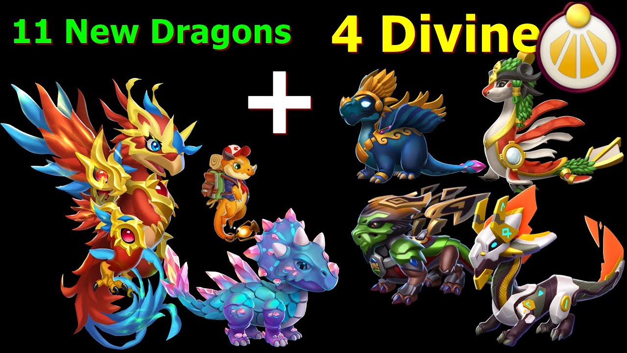 11 New Dragons in 8.6 new update and 4 Divine dragons in Premium Starfall event | DML
