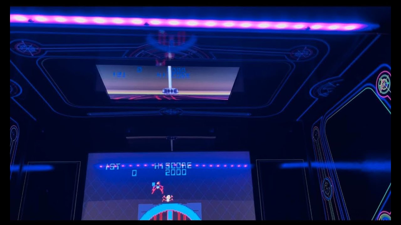 Arcade1up Tron S panel mod & lit riser