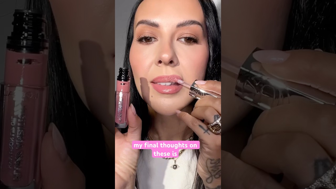 Are these DRUGSTORE LIP OILS as good as high end?‼️ #loreal #drugstoremakeup #lipoil #luxury #lips