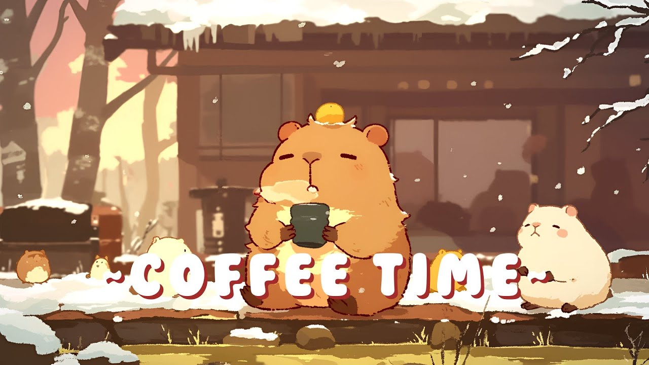 [Full Hour] Capybara Chill Radio - Chill Study Music Mix ~ Zen Moments ~ 🦫 🌿 ☕