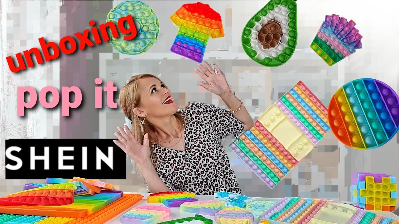 POP IT SHEIN j'ai encore craqué une énorme commande 🙀ma collection de fidgets toys unboxing