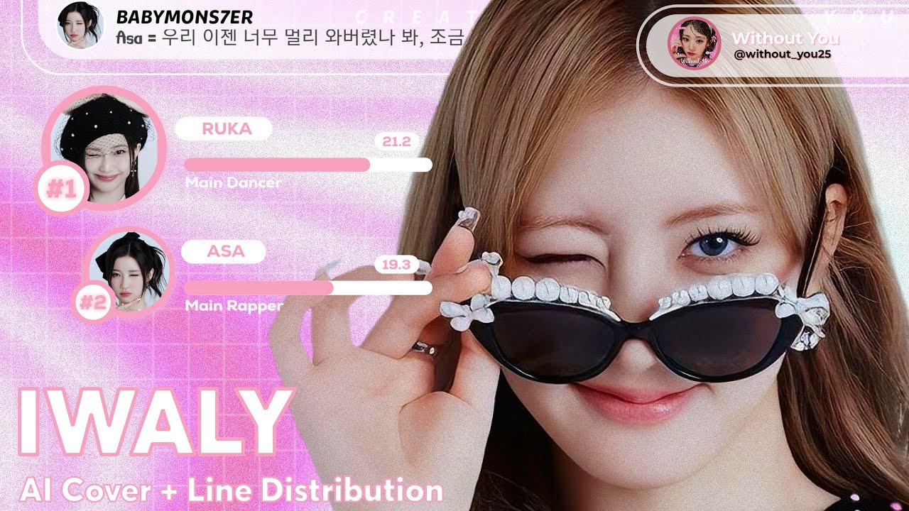 BABYMONSTER - IWALY org.izna (AI COVER,LINE DISTRIBUTION)