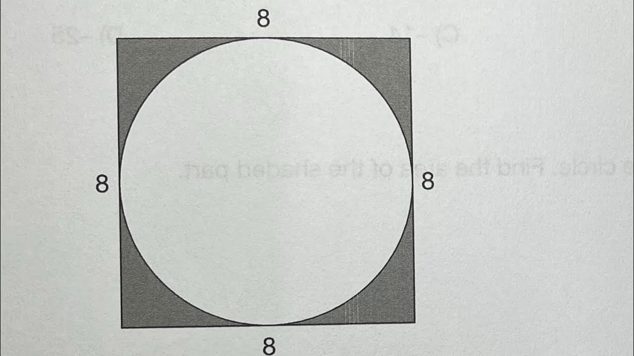 Canadian Math Olympiad Question | Find the area of shaded region.