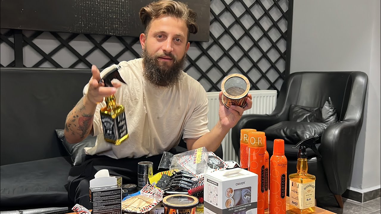 KUAFÖR ÜRÜNLERİ TOPLU PAKET AÇILIŞI! (Berberde Kullanılan Değişik Ürünleri İnceledim!)