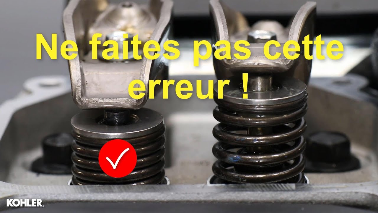 Purge des poussoirs hydrauliques KOHLER