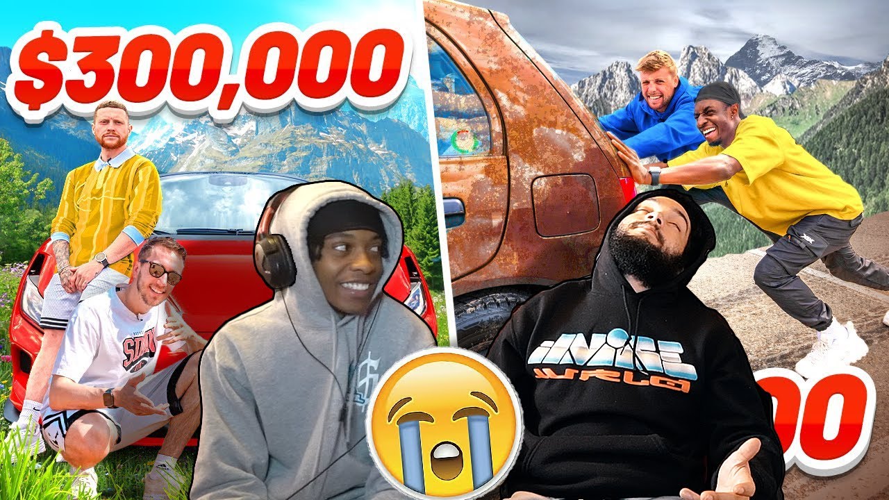AMERICANS REACT TO SIDEMEN $300,000 VS $300 ROAD TRIP (EUROPE EDITION)
