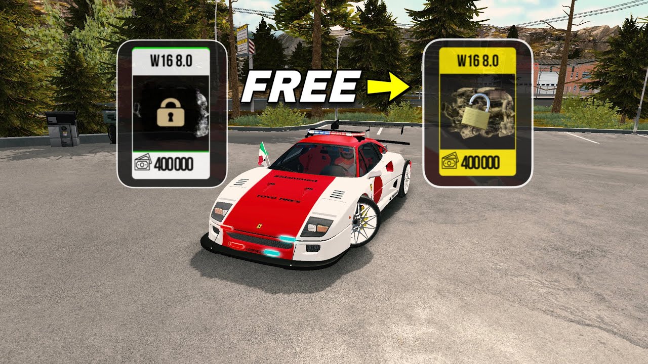 How to Get Free W16 Engine in Car Parking